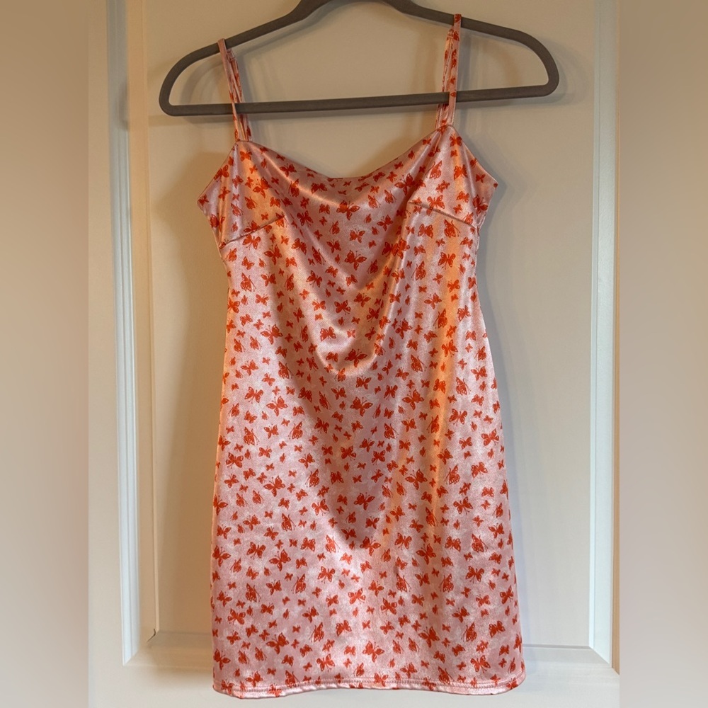 Urban Outfitters Pink and‎ White Dress